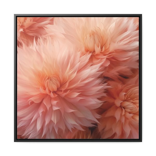 Lovely Fuzzy Buds in Peach 01 - Gallery Canvas Wraps, Square Frame - Image 56