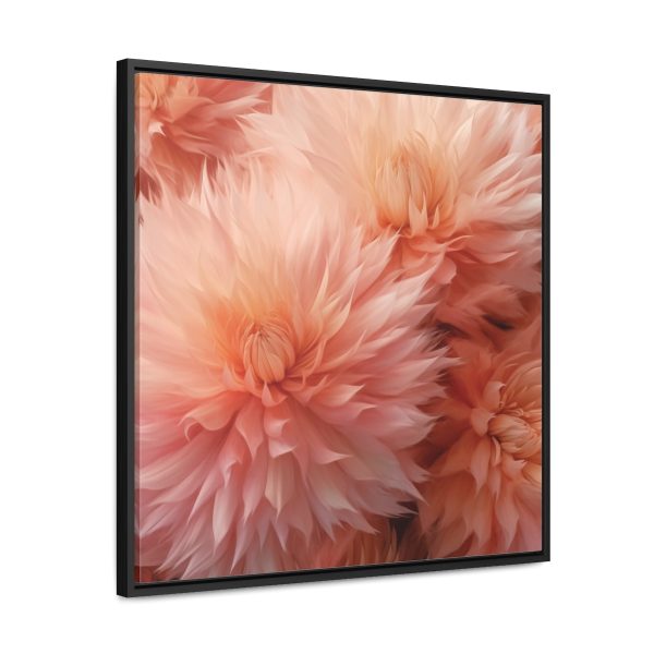 Lovely Fuzzy Buds in Peach 01 - Gallery Canvas Wraps, Square Frame - Image 57