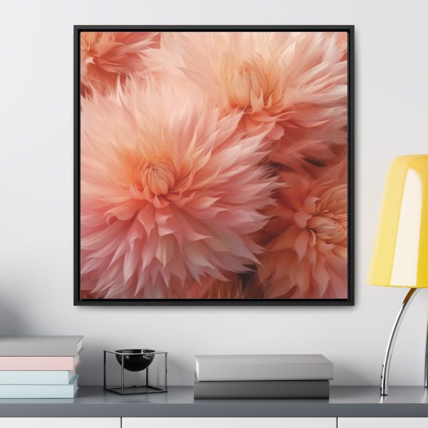 Lovely Fuzzy Buds in Peach 01 - Gallery Canvas Wraps, Square Frame - Image 59