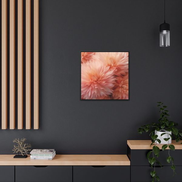 Lovely Fuzzy Buds in Peach 01 - Gallery Canvas Wraps, Square Frame - Image 60