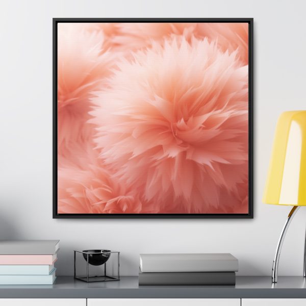 Lovely Fuzzy Buds in Peach 03 - Gallery Canvas Wraps, Square Frame - Image 59