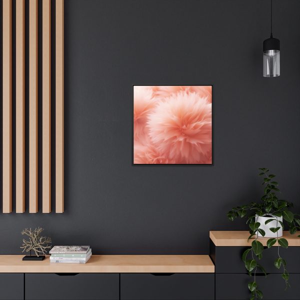 Lovely Fuzzy Buds in Peach 03 - Gallery Canvas Wraps, Square Frame - Image 60