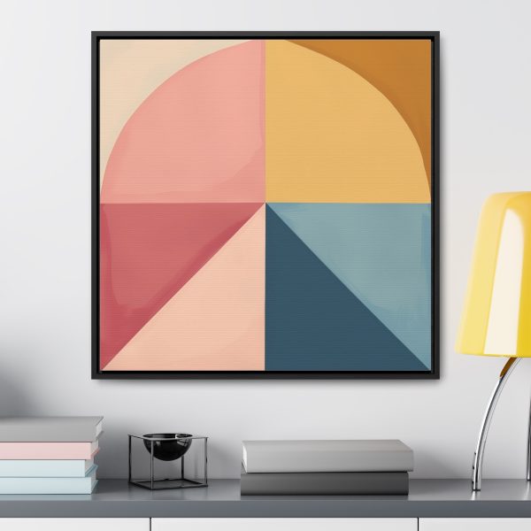 Soft Geometric Pyramid 02 - Gallery Canvas Wraps, Square Frame - Image 59