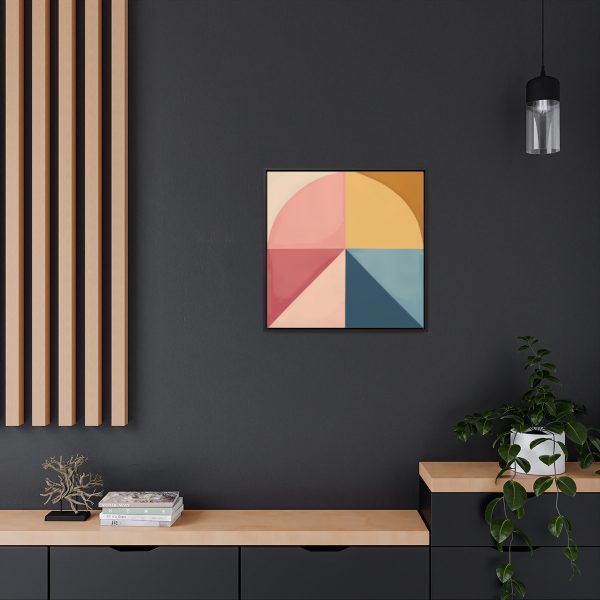 Soft Geometric Pyramid 02 - Gallery Canvas Wraps, Square Frame - Image 60