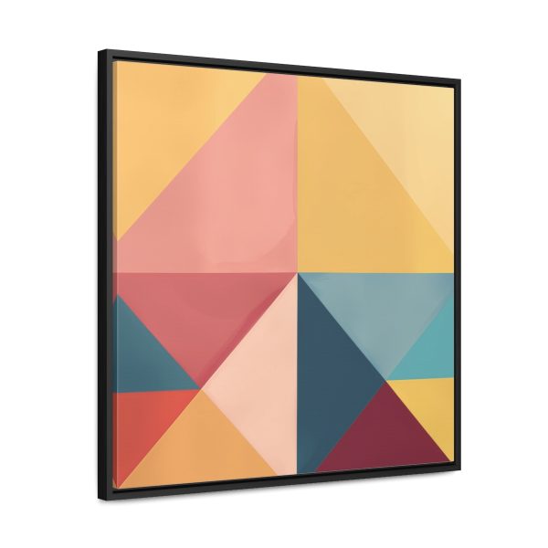 Soft Geometric Pyramid 03 - Gallery Canvas Wraps, Square Frame - Image 57