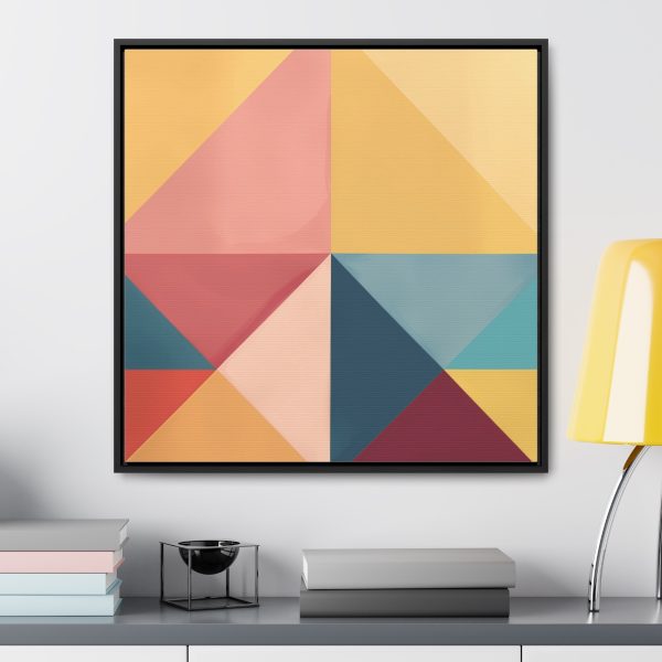 Soft Geometric Pyramid 03 - Gallery Canvas Wraps, Square Frame - Image 59