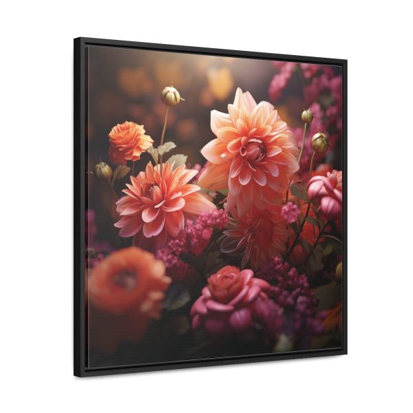 Bright Fantasy Floral 02 - Gallery Canvas Wraps, Square Frame - Image 57