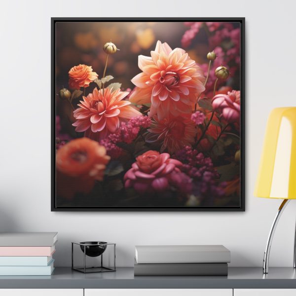 Bright Fantasy Floral 02 - Gallery Canvas Wraps, Square Frame - Image 59