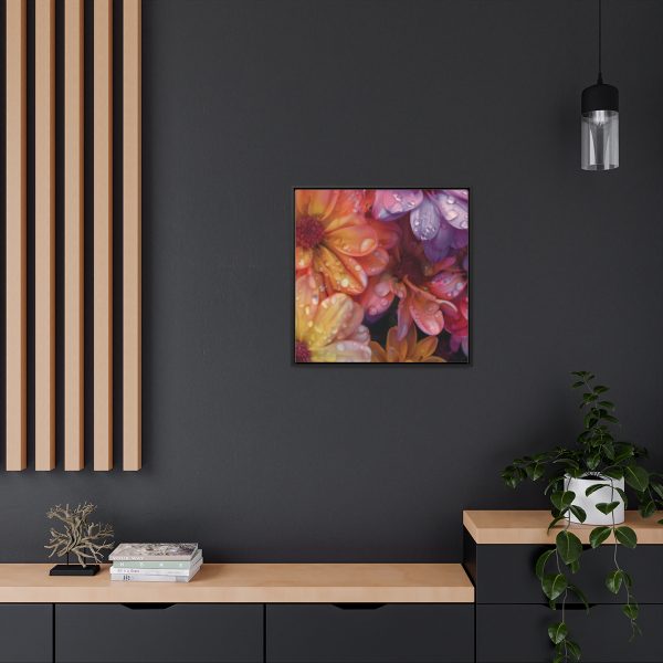 Bright Fantasy Floral 04 - Gallery Canvas Wraps, Square Frame - Image 60