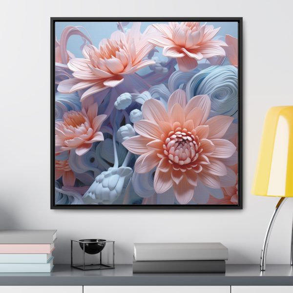 Foamy Floral Fusion 02 - Gallery Canvas Wraps, Square Frame - Image 59