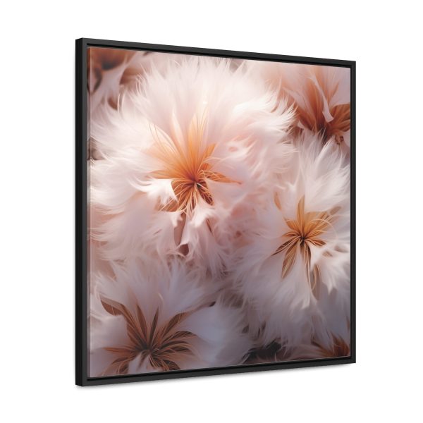 Soft Fantasy Feather Puffs - Gallery Canvas Wraps, Square Frame - Image 57