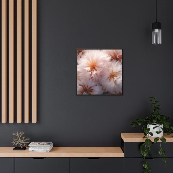 Soft Fantasy Feather Puffs - Gallery Canvas Wraps, Square Frame - Image 60