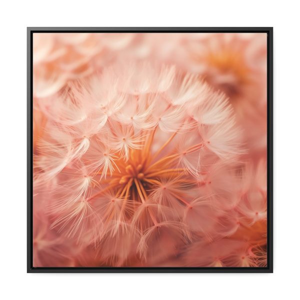 Lovely Fuzzy Fluff in Peach 01 - Gallery Canvas Wraps, Square Frame - Image 56