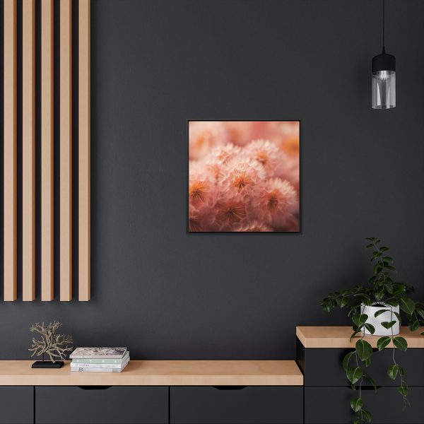 Lovely Fuzzy Fluff in Peach 02 - Gallery Canvas Wraps, Square Frame - Image 60