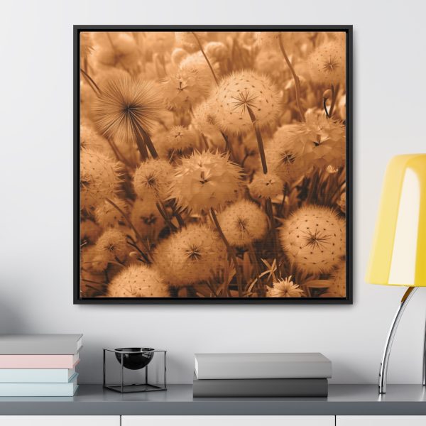 Dandelion Dream in Sunkissed Peach - Gallery Canvas Wraps, Square Frame - Image 59