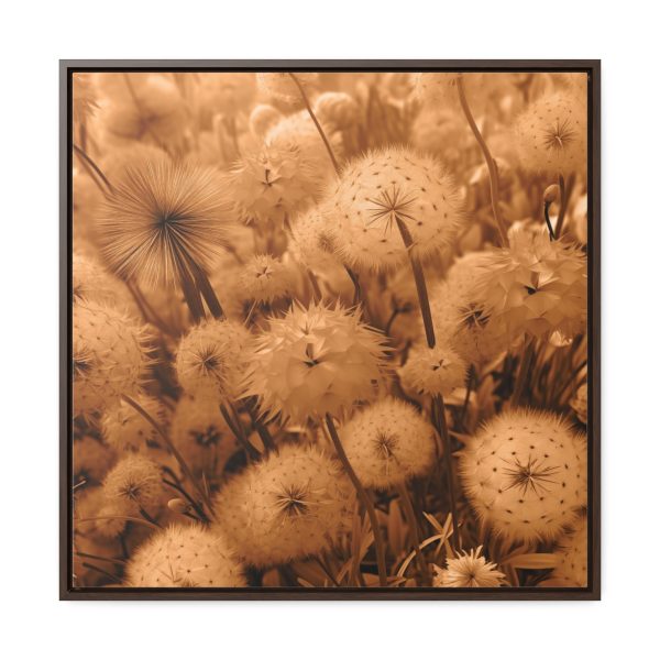 Dandelion Dream in Sunkissed Peach - Gallery Canvas Wraps, Square Frame - Image 61