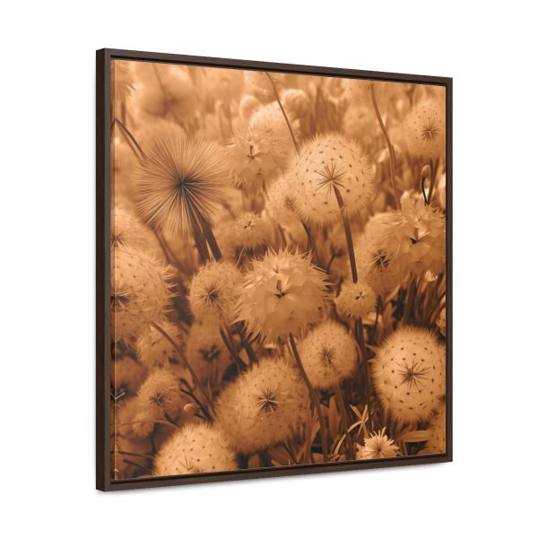 Dandelion Dream in Sunkissed Peach - Gallery Canvas Wraps, Square Frame - Image 62