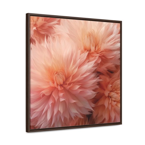 Lovely Fuzzy Buds in Peach 01 - Gallery Canvas Wraps, Square Frame - Image 62