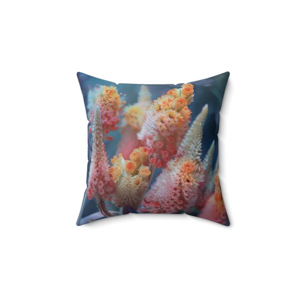 Bright Fantasy Floral 06 - Spun Polyester Square Pillow - Image 5