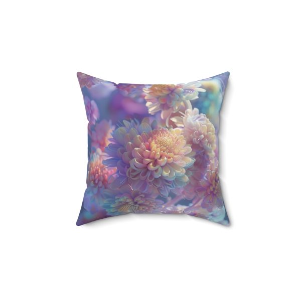 Floral Nebula 06 - Spun Polyester Square Pillow - Image 4