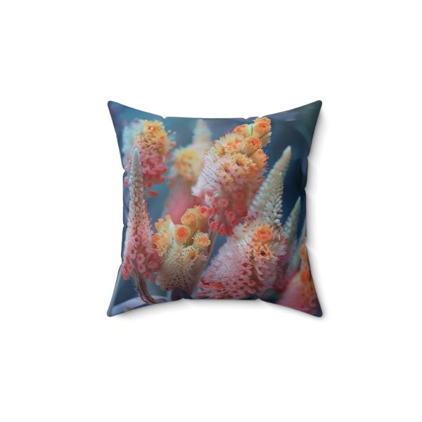 Bright Fantasy Floral 06 - Spun Polyester Square Pillow - Image 4