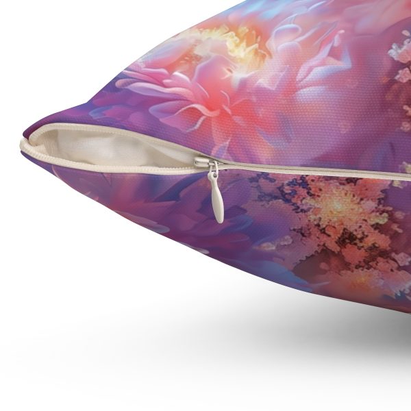 Floral Nebula 04 - Spun Polyester Square Pillow - Image 9