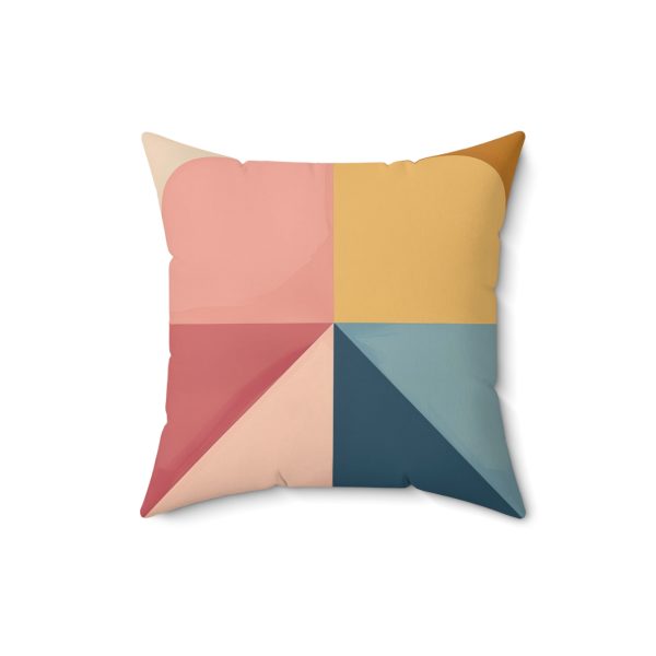 Soft Geometric Pyramid 02 - Spun Polyester Square Pillow - Image 7