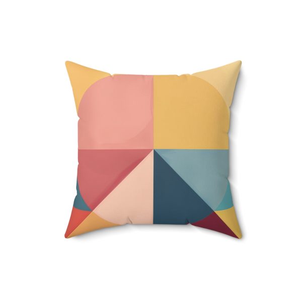 Soft Geometric Pyramid 03 - Spun Polyester Square Pillow - Image 7