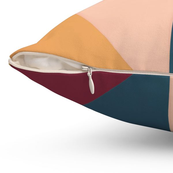 Soft Geometric Pyramid 03 - Spun Polyester Square Pillow - Image 9