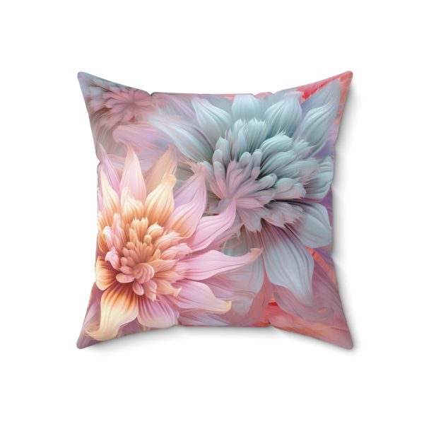 Pastel Fantasy Baroque Floral 03 - Spun Polyester Square Pillow - Image 11