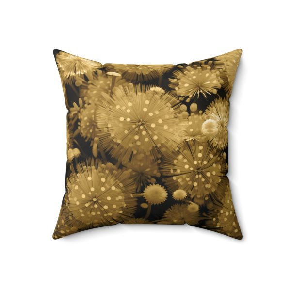 Fine and Dandy Motif in Sauterne Tone - Spun Polyester Square Pillow - Image 10