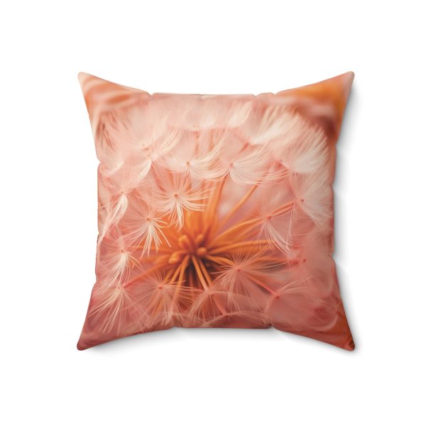 Lovely Fuzzy Fluff in Peach 01 - Spun Polyester Square Pillow - Image 11