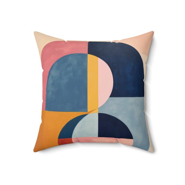 Soft Geometric Windows - Spun Polyester Square Pillow - Image 10