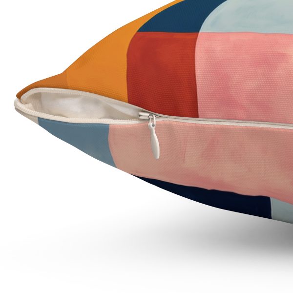 Soft Geometric Windows - Spun Polyester Square Pillow - Image 12