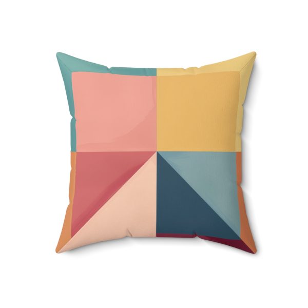 Soft Geometric Pyramid 01 - Spun Polyester Square Pillow - Image 10