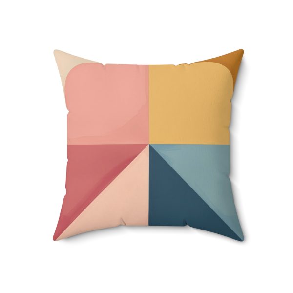 Soft Geometric Pyramid 02 - Spun Polyester Square Pillow - Image 10