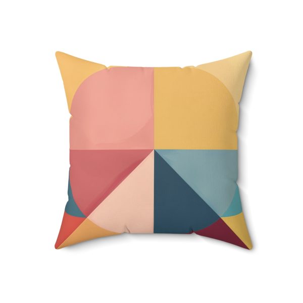 Soft Geometric Pyramid 03 - Spun Polyester Square Pillow - Image 10