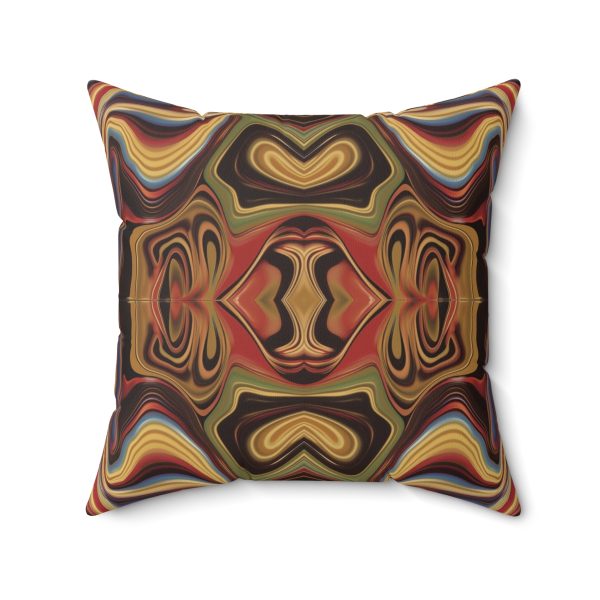 Lipnotic Kaleidoscope Background 02 - Spun Polyester Square Pillow - Image 2