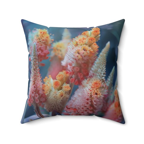 Bright Fantasy Floral 06 - Spun Polyester Square Pillow - Image 2