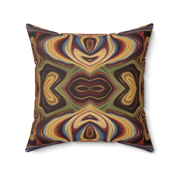 Lipnotic Kaleidoscope Background 04 - Spun Polyester Square Pillow