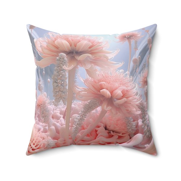 Foamy Floral Fusion 01 - Spun Polyester Square Pillow