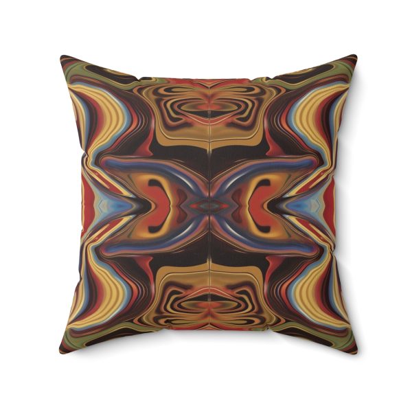 Lipnotic Kaleidoscope Background 01 - Spun Polyester Square Pillow