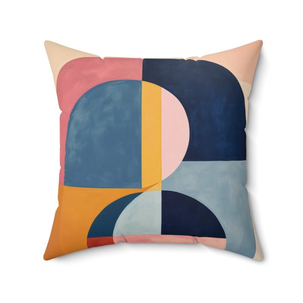 Soft Geometric Windows - Spun Polyester Square Pillow