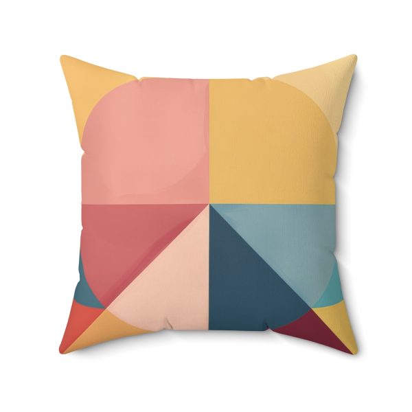 Soft Geometric Pyramid 03 - Spun Polyester Square Pillow