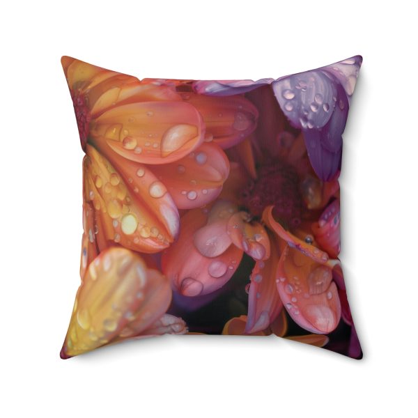 Bright Fantasy Floral 04 - Spun Polyester Square Pillow