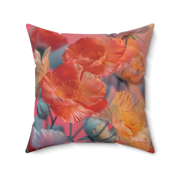 Bright Fantasy Floral 05 - Spun Polyester Square Pillow