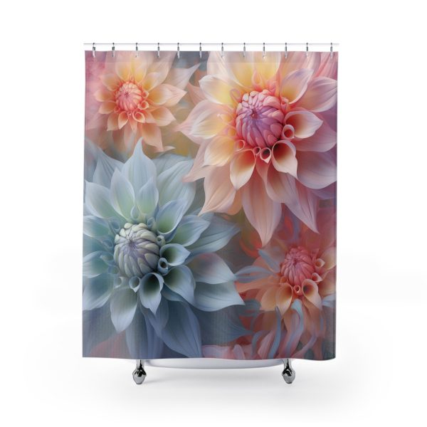 Pastel Fantasy Baroque Floral 02 - Shower Curtain