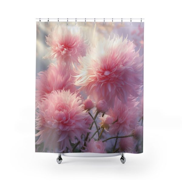 Rise and Shine Powder Puffs - Shower Curtain