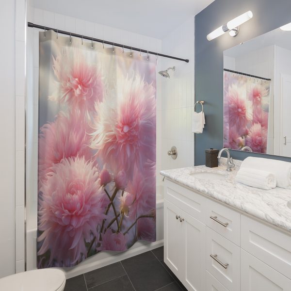 Rise and Shine Powder Puffs - Shower Curtain - Image 2