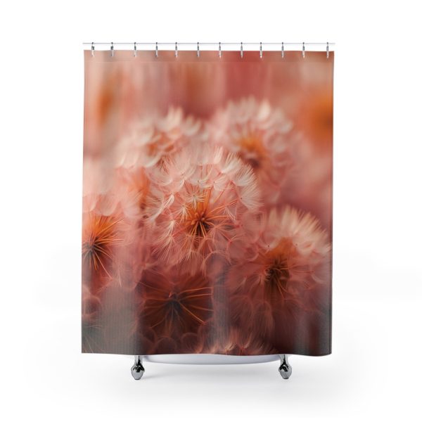 Lovely Fuzzy Fluff in Peach 02 - Shower Curtain